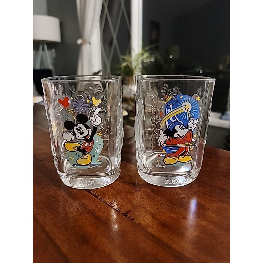 Vintage Mickey Mouse Glasses “2000 Celebration”  ~Disney World~ McDonalds